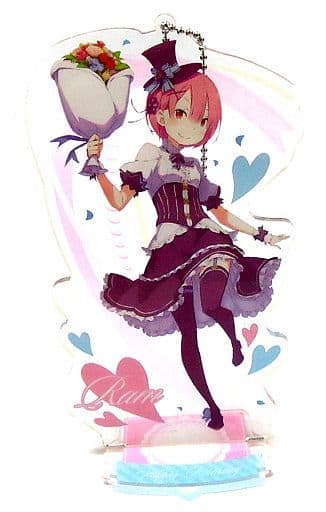 Ram Ram and Rem's Birthday Life 2019 Ver. Re:ZERO -Starting Life in Another World- Acrylic Stand Keychain Re: Ram & Rem's Birthday Life Starting From Zero 2019 in Shibuya Marui Limited Key Ring [USED]