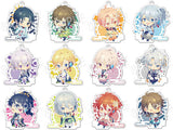 All 12 Types Set Idolish7 Trading Acrylic Keychain Cyber Techno Mini Character Ver. Key Ring [USED]