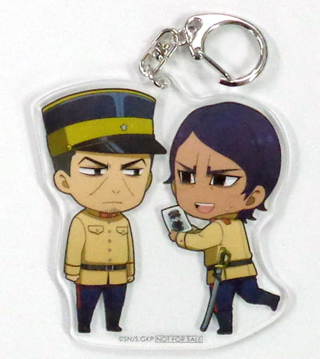 Hajime Tsukishima Otonoshin Koito Golden Kamuy Newly Drawn Mini Character Acrylic Key Chain Animate Limited Blu-ray/DVD Vol.6 Purchase Bonus Key Ring [USED]