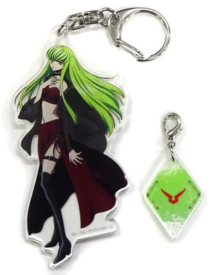 C.C. Code Geass: Lelouch of the Rebellion Acrylic Key Ring with Charms Collaboration Store Limited Key Ring [USED]