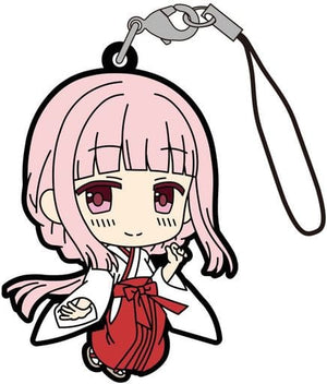 Iroha Tamaki Shrine Maiden Magia Record Puella Magi Madoka Magica Side Story Rubber Charm Key Ring [USED]