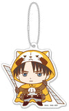 Levi Raccoon Rascal X Attack on Titan Big Trading Acrylic Key Chain Key Ring [USED]