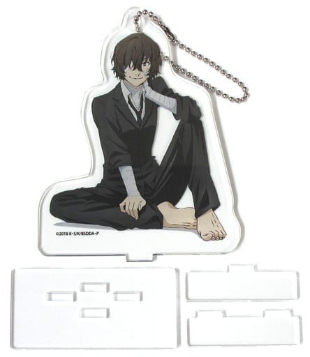Osamu Dazai Black Age Bungo Stray Dogs DEAD APPLE Acrylic Stand Key Chain Key Ring [USED]