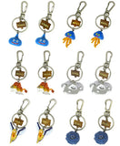 All 12 Types Set Dragon Quest Fellow Monster Keychain Key Ring [USED]