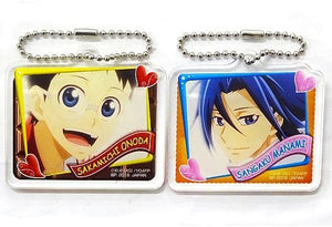 Onoda & Manami Acrylic Plate Set 2 Set Amusement Ichiban Cafe Yowamushi Pedal Glory Line Sweets Interval Drink Order Bonus Key Ring [USED]