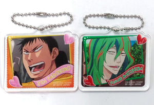 Tadokoro & Makishima Acrylic Plate Set 2 Set Amusement Ichiban Cafe Yowamushi Pedal Glory Line Sweets Interval Drink Order Bonus Key Ring [USED]