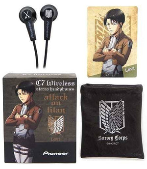 Levi Wireless In Ear Headphones Wireless Earphones SE-C7BT Attack on Titan x Pioneer Other-Goods [USED]