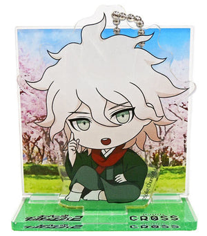 Nagito Komaeda Danganronpa 2: Goodbye Despair X Akihabara Cross Trading Acrylic Diorama Keychain Key Ring [USED]