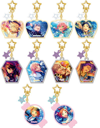 Adonis Otogari, etc. Ensemble Stars! Star Key Chain Collection Unit Ver. 1st All 10 Types Set Key Ring [USED]
