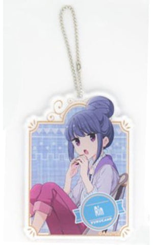 Rin Shima Laid-Back Camp Cherry Blossom Viewing Camp Acrylic Key Chain Key Ring [USED]