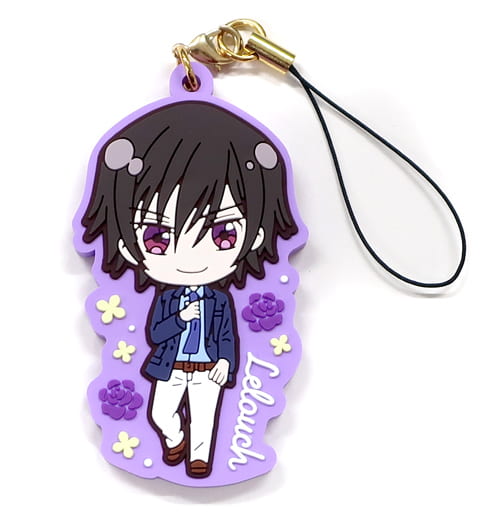 Lelouch Lamperouge Code Geass Lelouch of the Re;surrection Rubber Strap Collection Male Ver. Dash Store Limited Key Ring [USED]