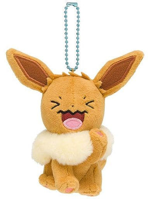 Eevee Mascot Everyone So Nansu! Poekemon Pokemon Center Limited Key Ring  [USED]