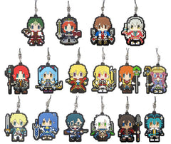 Kevin Graham The Legend of Heroes Dot Rubber Vol.2 Kiseki Series 15th Anniversary Thors Military Academy 2nd Branch Purchasing Department in Ikebukuro Branch Limited All 16 Types Set Key Ring [USED]