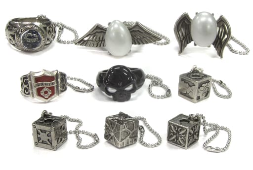 Vongola Ring, etc. Reborn! Ring & Box Charm Collection All 9 Types Set Charm [USED]