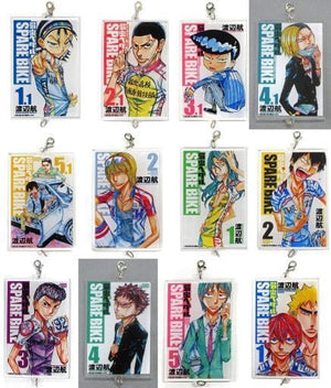 All 12 Types Set Yowamushi Pedal 60 Volumes Reached & 61 Volumes Released Commemorative Duplicate Original Drwing Exhibition Trading Connected Acrylic Charm Charm [USED]