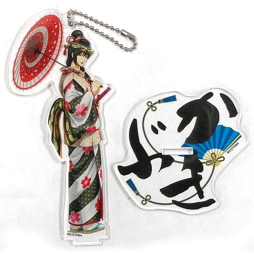 Kotarou Katsura Kabuki Gintama Newly Drawn Acrylic Stand Key Chain Kyoto Burrung Stay Part 2 Key Ring [USED]