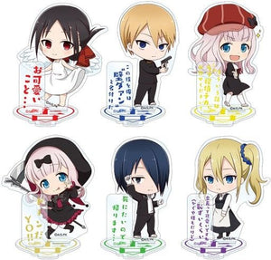 All 6 Types Set Kaguya-sama: Love Is War Trading Chibi Chara Acrylic Stand Acrylic Stand [USED]