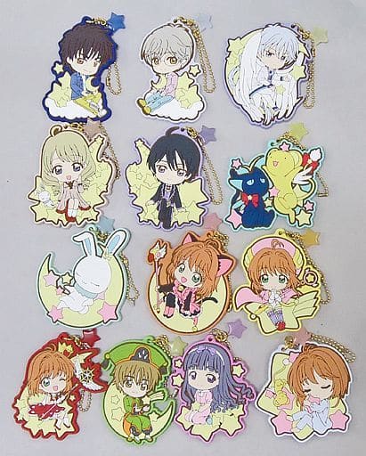 Sakura Kinomoto, etc. Cardcaptor Sakura: Clear Card Ichiban Kuji Starlight Collection Character Rubber Charm Prize F All 13 Types Set Charm [USED]