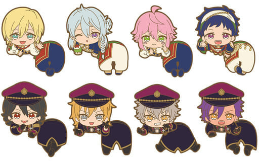 Eichi Tenshouin, etc. Ensemble Stars! Nokkari Rubber Clip Unit 1 All 8 Types Set Key Ring [USED]