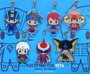 Acrylic Keychains with Stand 7 Set Mega Man Exe E-Capcom Limited Mega Man Exe 15th Anniversary Goods Key Ring [USED]