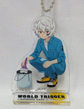 Kuga Yuma BIG Acrylic Stand Keychain World Trigger x GOOD SMILE x animate cafe Key Ring [USED]