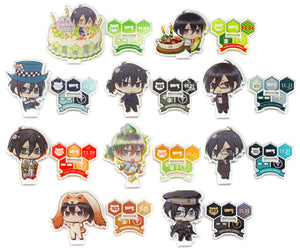 All 10 Types Set Psycho-Pass Ginoza Birthday Acrylic Stand Collection ver.A Noitamina Shop Limited Acrylic Stand [USED]
