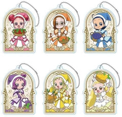 Doremi Harukaze, etc. Ojamajo Doremi Dokkaan! Fruits Baske Acrylic Key Chain All 6 Types Set Key Ring [USED]