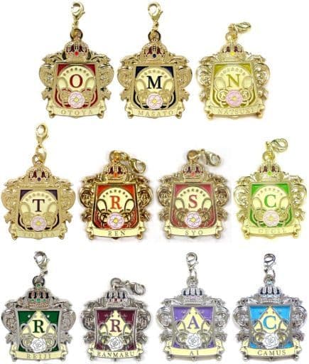 Masato Hijirikawa, etc. Uta no Prince Sama: Maji Love Kingdom Trading Emblem Charms SHINING Ver. Maji Love Caravan Limited All 11 Types Set Charm [USED]