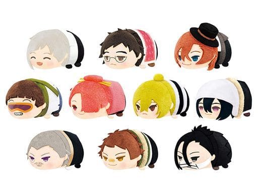 Chuuya Nakahara, etc. Bungo Stray Dogs Mochimochi Mascot Vol.3 All 10 Types Set Key Ring [USED]