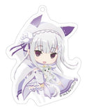 Emilia A Re:ZERO -Starting Life in Another World- Memory Snow Pastero Acrylic Key Chain Key Ring [USED]