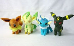 Eevee, etc. Pokemon Best Wishes I Love Eevee Plush Toy that Can Be Attached To Bag 1 All 4 Types Set Key Ring [USED]