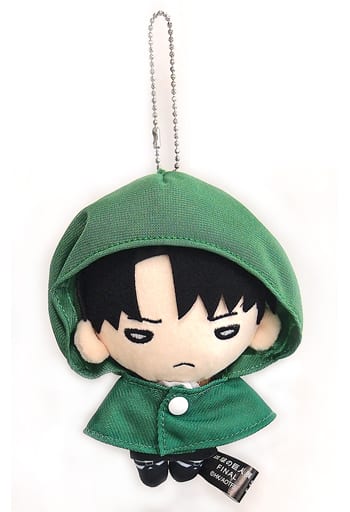 Levi Ackerman Cape Attack on Titan Plush Toy with Ball Chain Attack on Titan Exhibition Limited Key Ring [USED]
