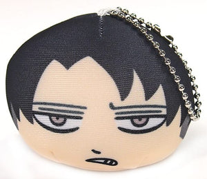 Levi Ackerman Attack on Titan Omanjuu Niginigi Mascot Attack on Titan Exhibition Limited Key Ring [USED]