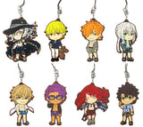 All 8 Types Set Saba Fes Boys ver. Rubber Strap Kyun Chara Illustrations Ichiban Kuji Fate/Grand Order -Summer! Resort! Servant Summer Festival !!- J Award Key Ring [USED]