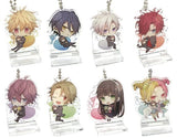 All 8 Types Set Newly Drawn Chibi Chara Acrylic Stand Keychain Switch Soft CLOCK ZERO -Shuuen no Ichibyou- Devote Special Stella Set Included Bonus Single item Key Ring [USED]