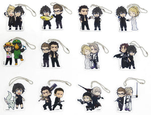 All 12 Types Set FINAL FANTASY XV Pair Acrylic Keychain Collection Key Ring [USED]