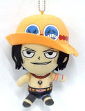 Portgas D. Ace One Piece Stuffed Toy that Can Be Attached to Bag 3 Brothers Key Ring [USED]