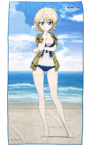 Darjeeling Girls und Panzer das Finale Part 2 Microfiber Beach Towel Girls und Panzer Summer 2019 Limited Towel [USED]