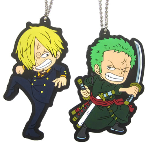Roronoa Zoro Sanji One Piece Ichiban Kuji One Piece All Star Prize N Key Ring [USED]