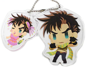 Joseph Joestar Jojo's Pitter-Patter Pop Plate Keychain Vol.2 Key Ring [USED]