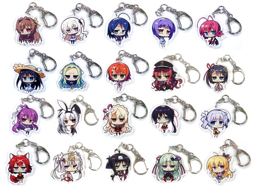 Tae Nakanoshima, etc. Yuzu Soft Acrylic Keychain Collection Scornful Eyes Ver.1 All 20 Types Set Key Ring [USED]