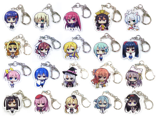 Yu Nomiya, etc. Yuzu Soft Acrylic Key Chain Collection Scornful Eyes Ver.2 All 20 Types Set Key Ring [USED]