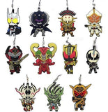 All 11 Types Set Heisei Kamen Rider 20 Title Commemorative BIG Rubber Strap Vol.2 Strong Enemies ver. Lawson Limited Key Ring [USED]