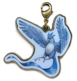 Articuno Pokemon Metal Charm Collection Dr. Pokemon's Observation Notebook Pokemon Center Limited Key Ring  [USED]