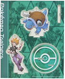 Green & Blastoise Acylic Stand Keychain Pokemon Trainers Pokemon Pokemon Center Limited Acrylic Stand [USED]