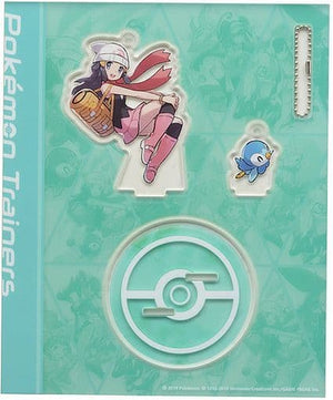 Dawn & Piplup Acrylic Stand Keychain Pokemon Trainers Pokemon Center Limited Key Ring [USED]