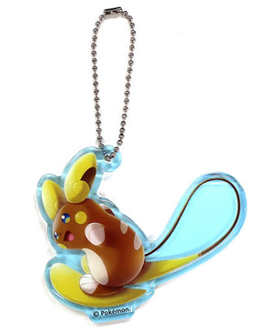 Raichu Pokemon Acrylic Charm Collection Pokemon Surf Pokemon Center Limited Key Ring  [USED]