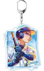 Kazuya Miyuki Ace of Diamond Act II Pale Tone Series Deka Key Chain Key Ring [USED]