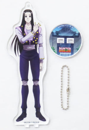 Illumi Zoldyck BIG Acrylic Stand Keychain Hunter x Hunter x animatecafe Zoldyck Family Key Ring [USED]