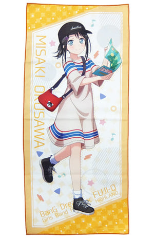 Misaki Okusawa BanG Dream! Girls Band Party! Microfiber Big Towel Fuji-Q Highland Limited Towel [USED]